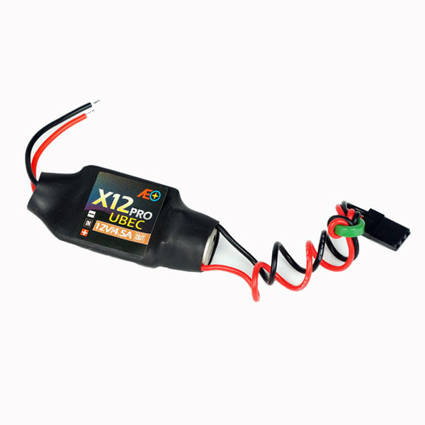 AEORC X12 Pro Input 7.2-21V Output 12V 4.5A UBEC BEC for RC Models