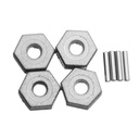 Xinlehong 8PCS 25-ZJ09 Alloy Hexagonal Adapter For 9125 1/10 RC Car Parts