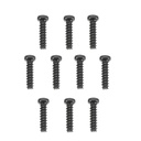 Xinlehong 10PCS 25-LS01 2.6mm Round Head Black Screw For 9125 1/10 RC Car Parts