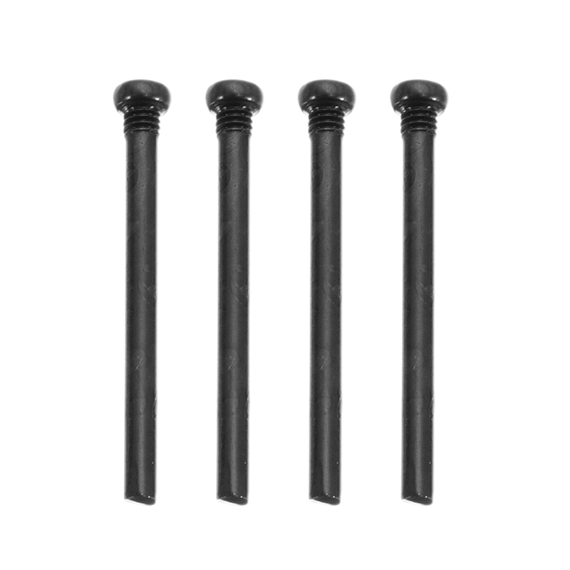 Xinlehong 4PCS Black Round Machine Screws For 9125 1/10 2.4G 4WD Rc Car Parts No.15-LS16