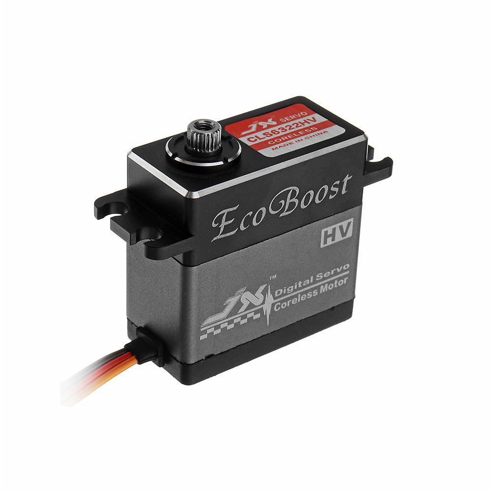 JX Ecoboost CLS6322HV 21KG Large Torque 180deg CNC Aluminium Shell Metal Gear Digital Coreless Servo