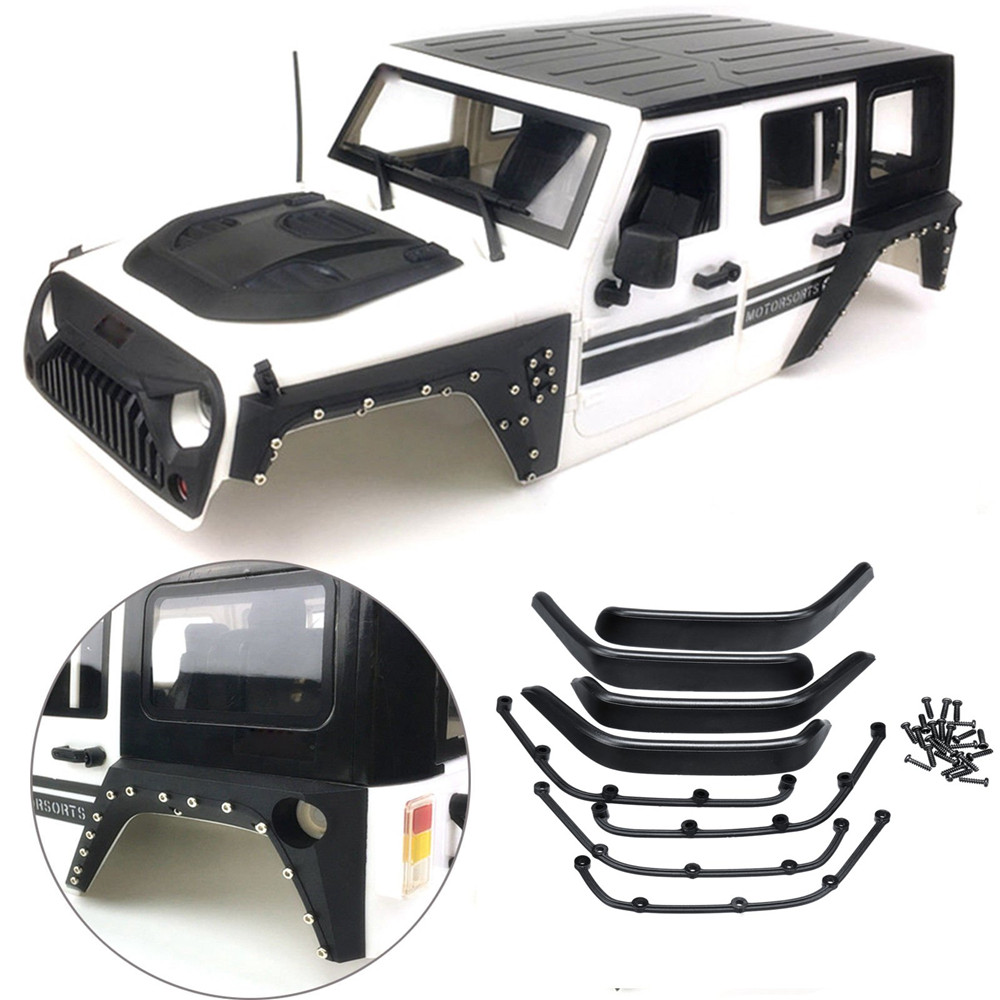 8PCS Xtra Speed ARMOR Flare Set for Jeep Body 4WD RC Crawler Car Parts 