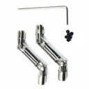 Racerstar 2PCS 57-70mm Upgrade Metal Silver Drive Shaft for WPL HengLong 1/16 RC Car Parts