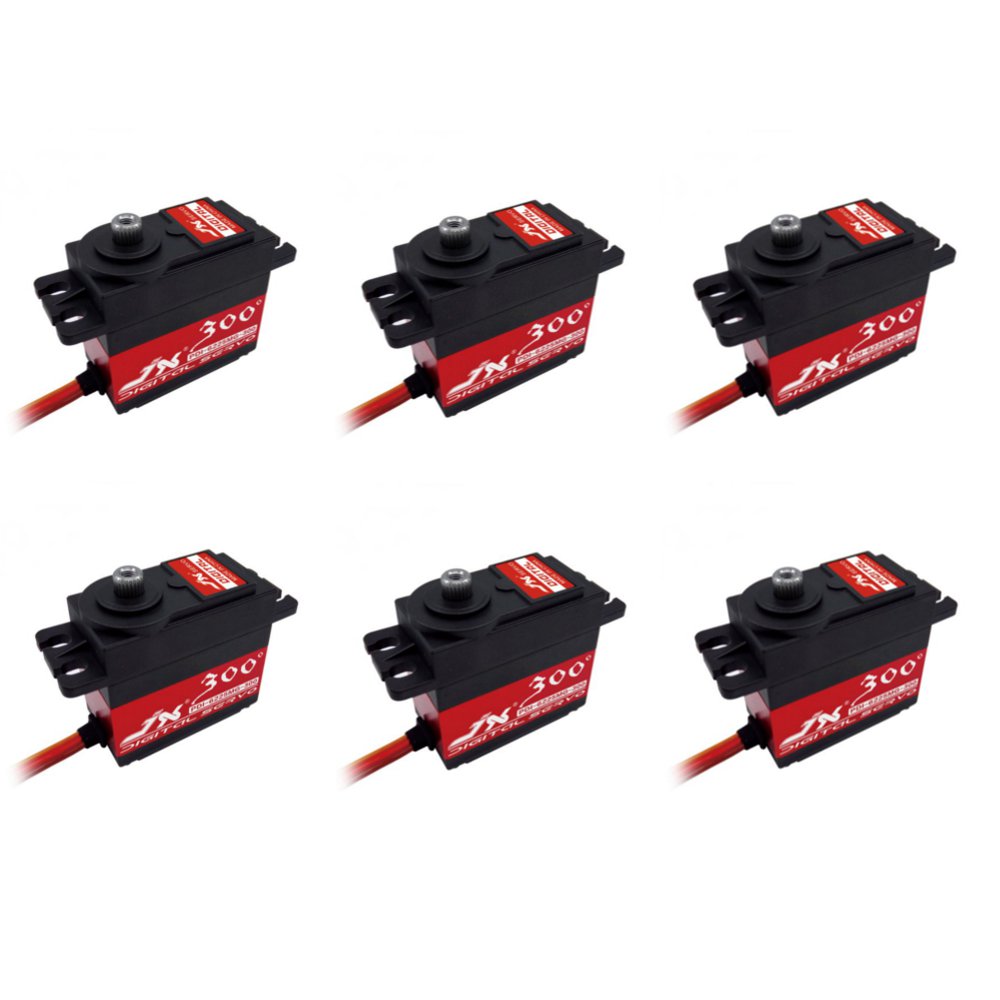 6PCS JX Servo PDI-6225MG-300 Degree PDI-6225MG 25kg Metal Gear Digital Servo For RC Airplane