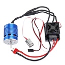 S540 3200kv Brushless Motor+Hobbywing Waterproof Brushless 60A ESC For 2-3s 1/10 Crawler RC Car
