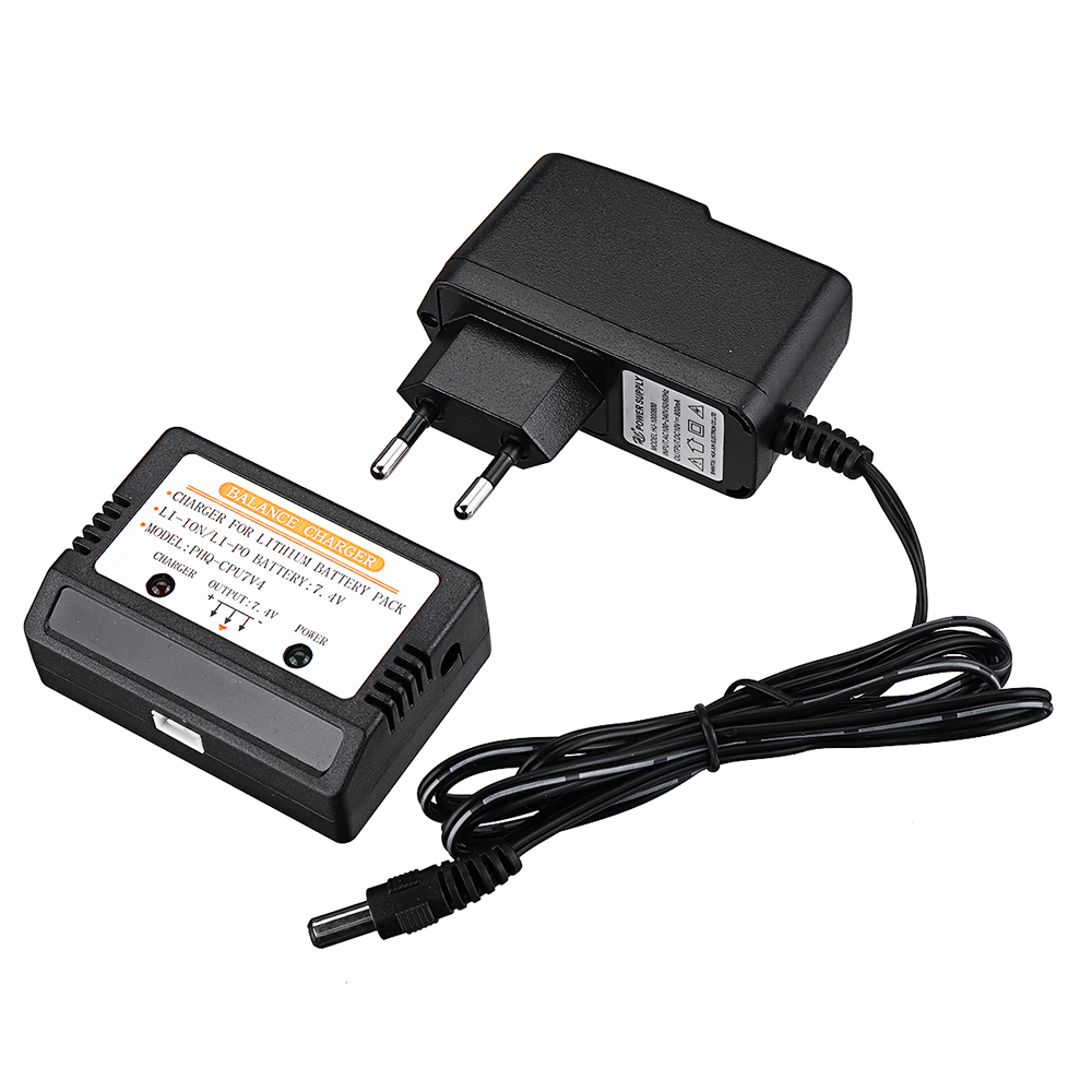XK K130 K120 RC Helicopter Parts 7.4V Battery Balance Charger With 10V 500mA Adapter