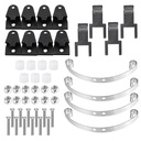 WPL 1/16 Metal Earring And Shock Adapter Board For B1 B16 B24 B36 RC Car Parts Black