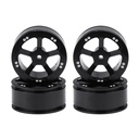 4PCS WPL Upgraded Aluminum Wheel Hub for B1 B16 B24 B36 C14 C24 1/16 Rc Car Parts