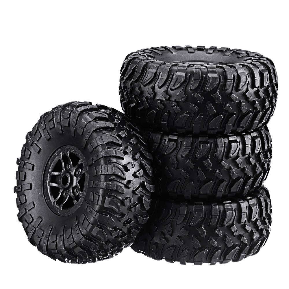 4PCS MN-90 1/12 Rc Car Spare Parts Rubber Wheel Rim & Tires