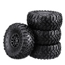 4PCS MN-90 1/12 Rc Car Spare Parts Rubber Wheel Rim & Tires
