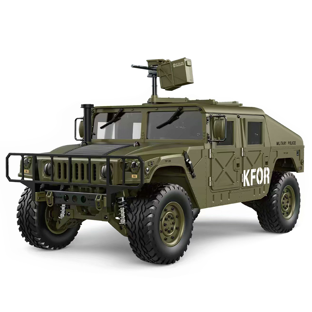 HG P408 1/10 2.4G 4WD 16CH 30km/h RC Model Car U.S.4X4 Military Vehicle Truck without Battery Charger