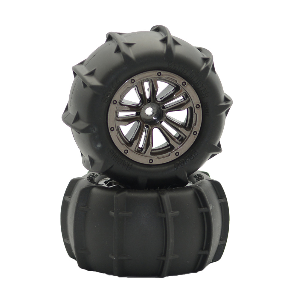 2Pcs Xinlehong Q901 Q902 Q903 Upgrade 1/16 RC Car Wheel Desert Tire Vehicle Models