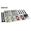 ZOHD DARTXL Decals L.ogo Sticker Tie Strap V.elcro Tape for RC Model Airplane Aircraft DIY Accessories 