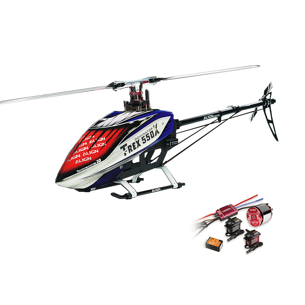 'ALIGN DONINATOR T-REX 550X 6CH 3D Flying RC Helicopter Super Combo With Motor Servo ESC Gyro''