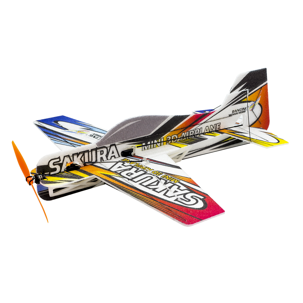 Dancing Wings Hobby E211 MINI 3D Airplane Kit 420mm Wingspan Trainer for Beginner 3D Aerobatic RC Aircraft Stunt Plane