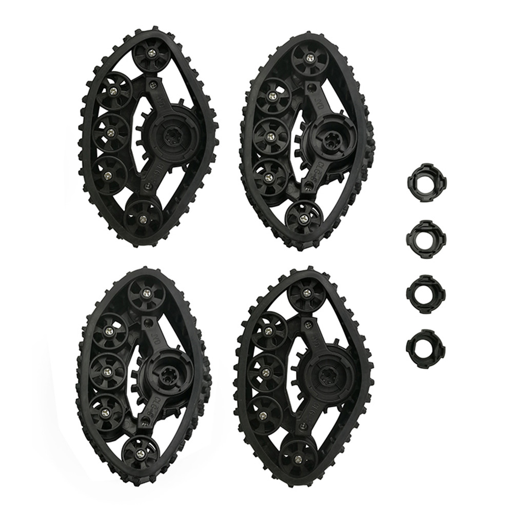4PCS RC Car Snow Track Wheel for WPL B14 B24 C14 C24 Fayee FY001 FY002 FY003 FY004 1/16 Truck
