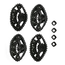4PCS RC Car Snow Track Wheel for WPL B14 B24 C14 C24 Fayee FY001 FY002 FY003 FY004 1/16 Truck