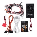 G.T.Power Bluetooth Version RC Car Engine Sound+Lights Simulated System For Axial SCX 10 TRX4 RC Car Parts