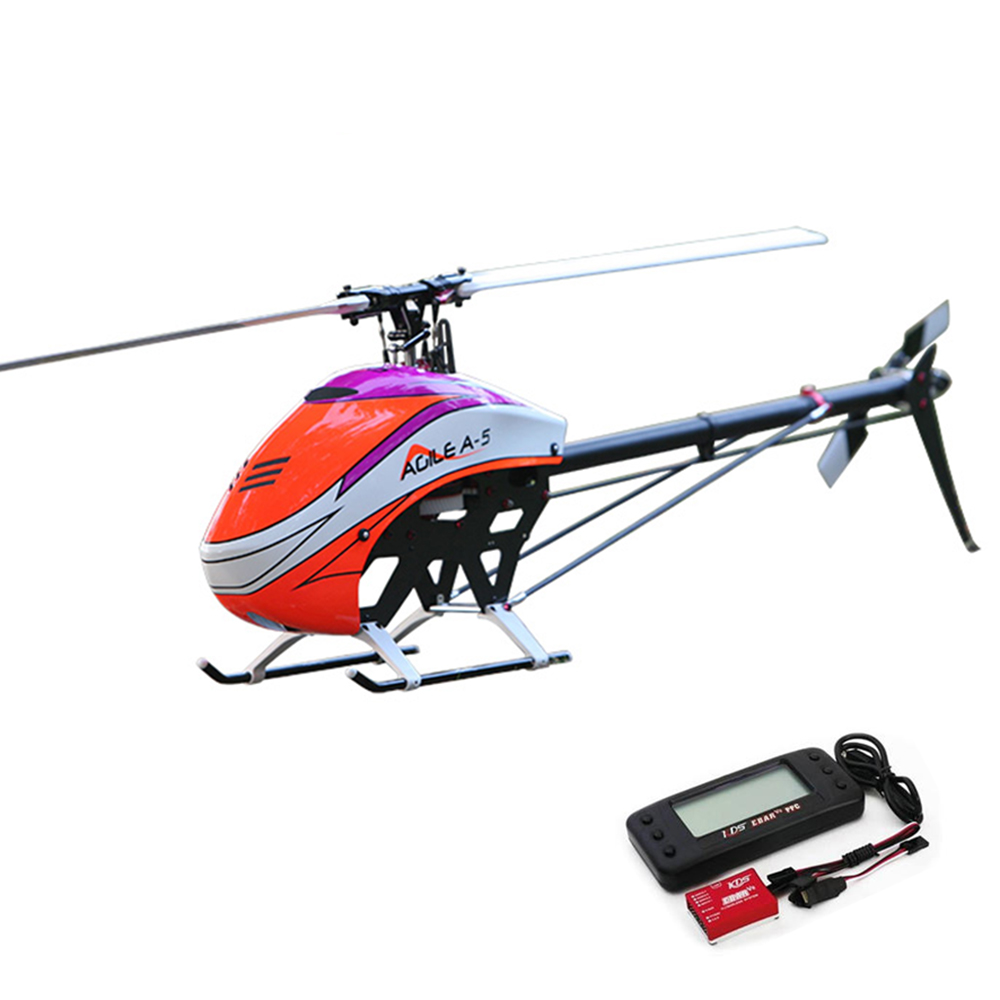 'KDS AGILE A5 6CH 3D Flybarless 550 Class Belt Drive RC Helicopter Kit With EBAR V2 Gyro''