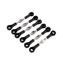 6PCS OMPHOBBY M2 EXP/V1/V2 RC Helicopter Parts Servo Connect Rod Linkage Set