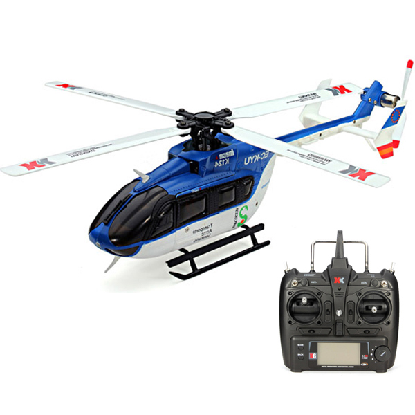 XK K124 6CH Brushless EC145 3D6G System RC Helicopter RTF