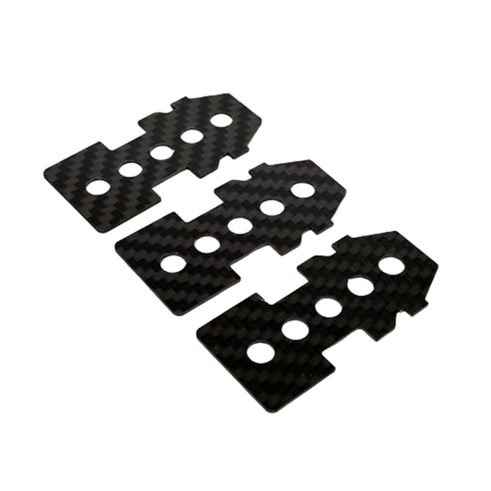 3pcs OMPHOBBY M2 EXP/V1/V2 RC Helicopter Parts Carbon Fiber Lipo Battery Fixed Board