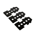 3pcs OMPHOBBY M2 EXP/V1/V2 RC Helicopter Parts Carbon Fiber Lipo Battery Fixed Board