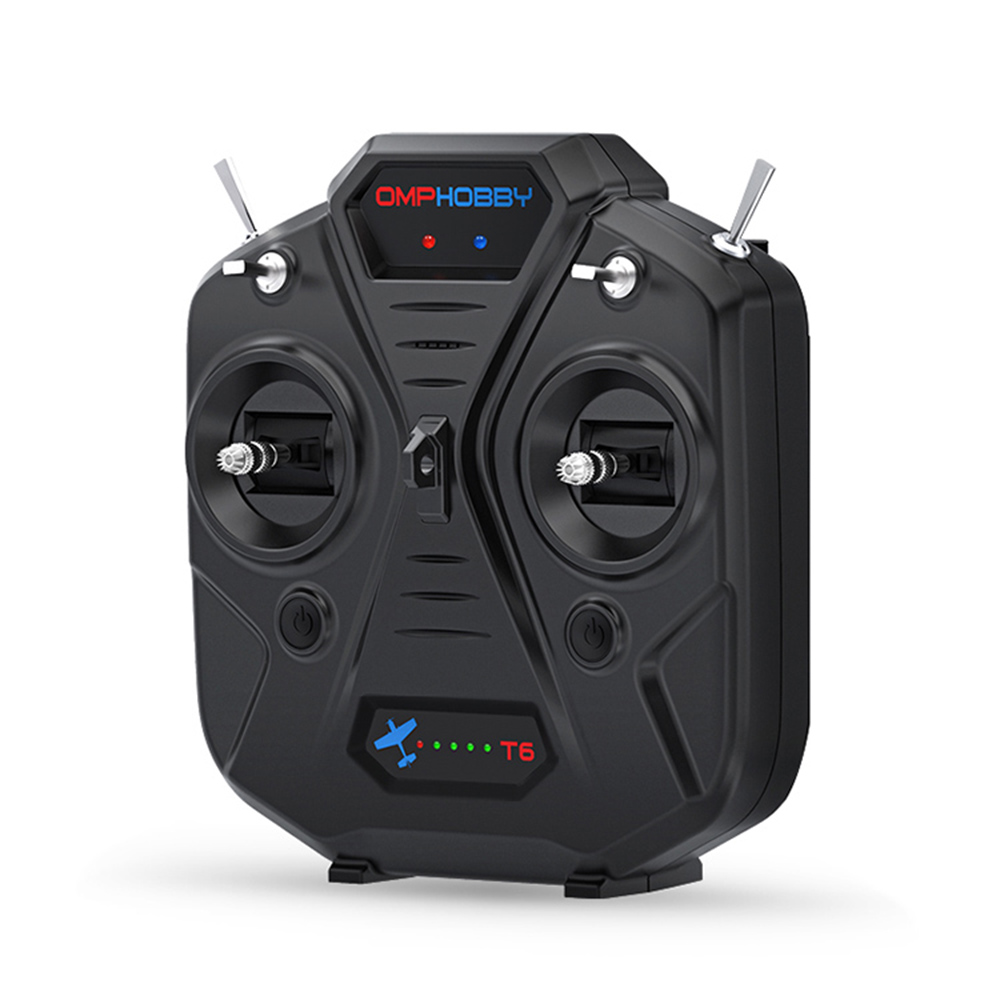 OMPHOBBY M1 M2 EXP/V1/V2 RC Helicopter Parts T6 Transmitter Controller With 2pcs 18650 3.7V 2500mAh Lipo Battery