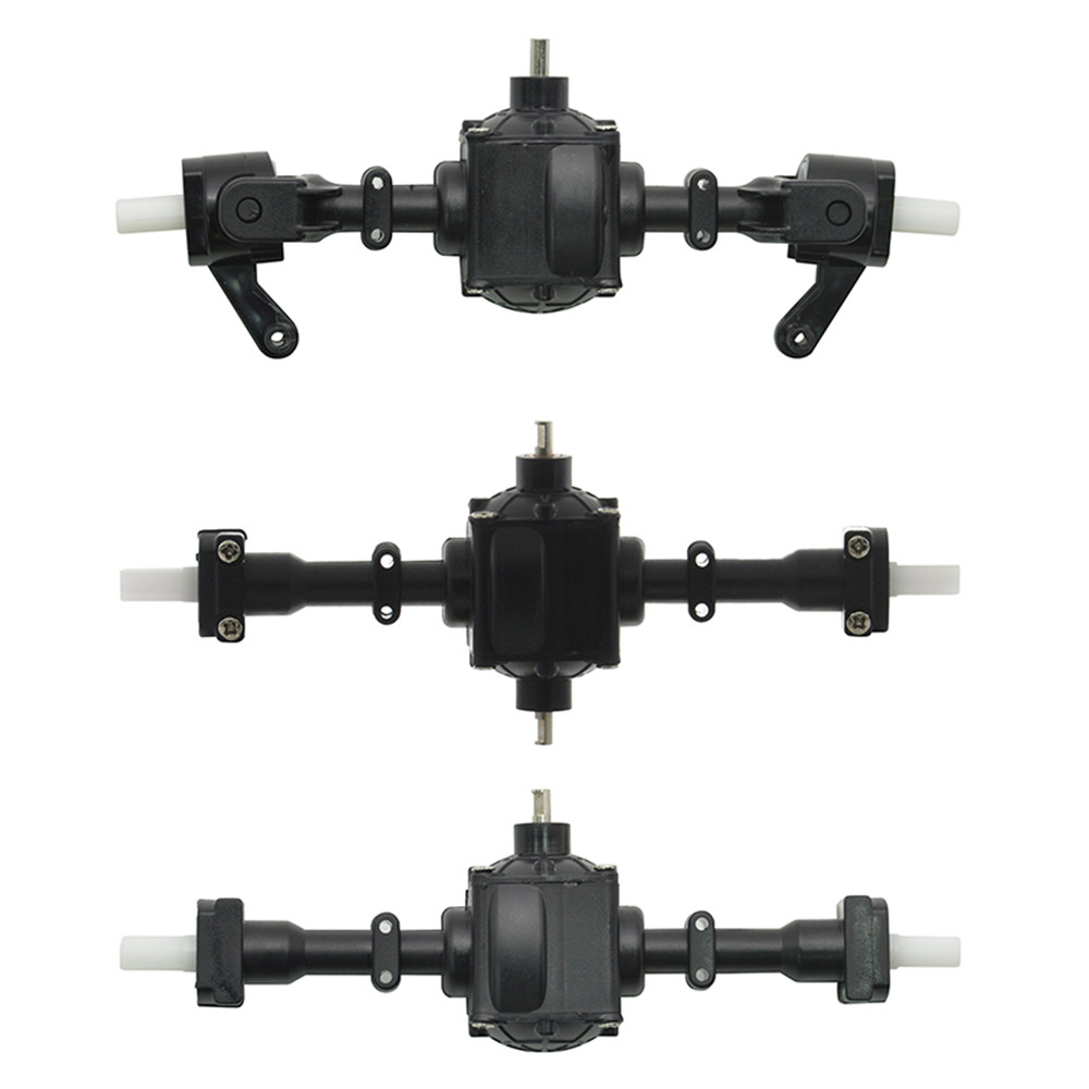 3PCS Front Middle Rear Bridge Axle w/ Metal Gear for Q60 Q64 EAT01 FY004A B36 MN77 1/16 6WD RC Car