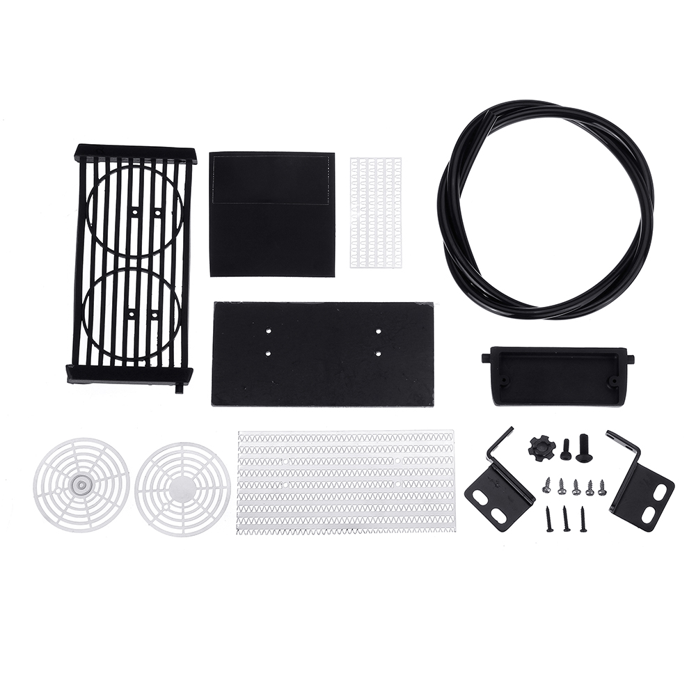 Uncolored RBR/CV8 Hood Radiator Motor Fan Universal Trx4 RC Car Parts
