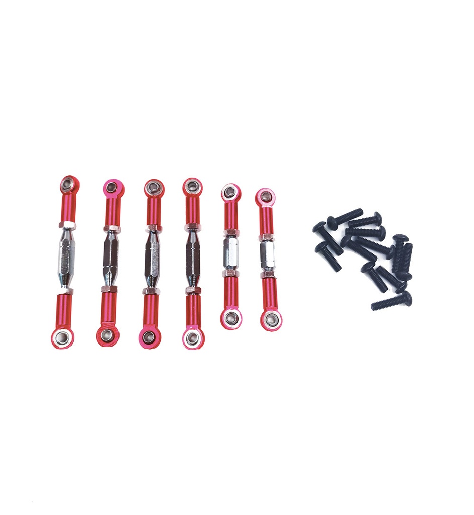 6PCS A Set 1:14 Metal Accessories for Wltoys 144001 RC Car Parts