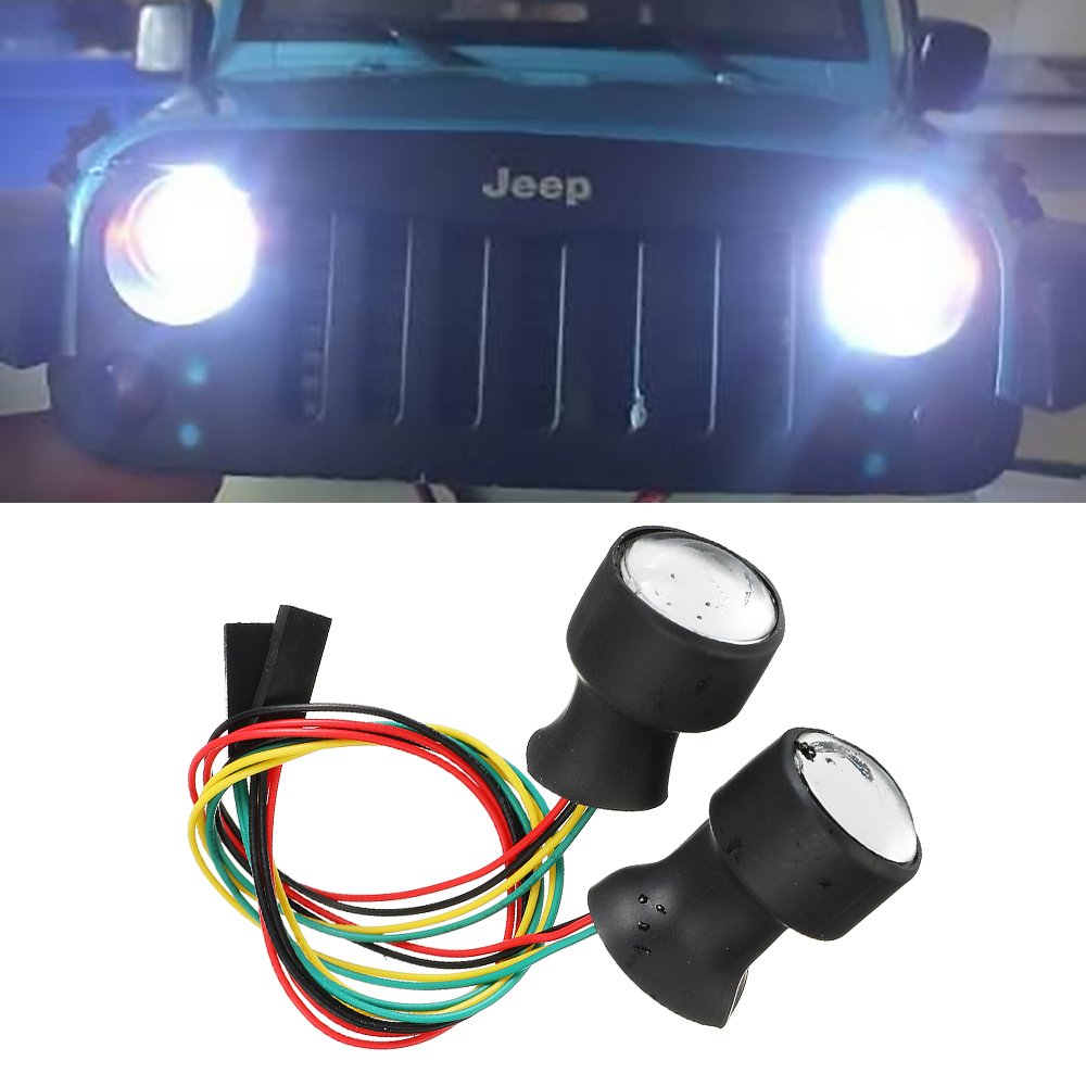 Big RC Car LED Light Vehicle Models Parts Yellow+White