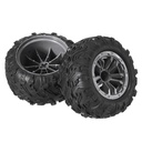 2PCS KYAMRC 1898A 1899A 1/16 RC Car Tires Wheel Rims G16-27 Vehicles Models Spare Parts