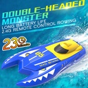 Double E H128 1/47 2.4G 23CM 20KM/H High Speed Mini RC Boat Vehicle Models  Dual Motors 20mMinutes Fligt Time Children Toy
