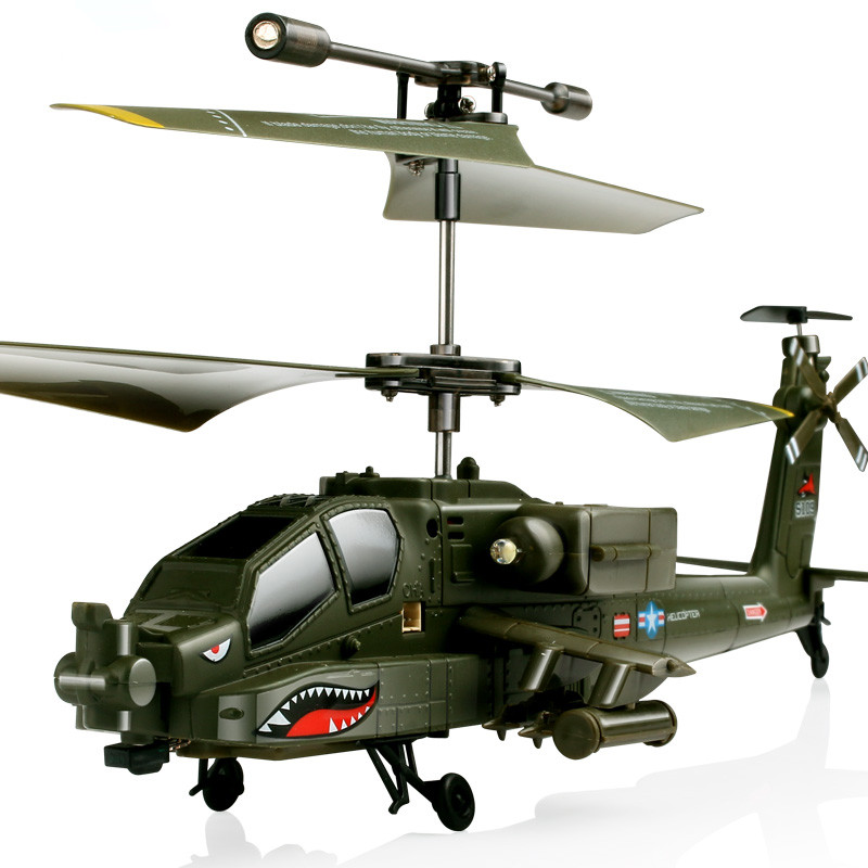 SYMA S109G 3.5CH Beast RC Helicopter RTF AH-64 Military Model Kids Toy