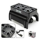 SKYRC Twin Motor Cooling Fan With Housing For 1/5 Scale RC Brushless Motor Heatsink for X-Maxx 1/5 Scale RC Brushless Motor Heatsink