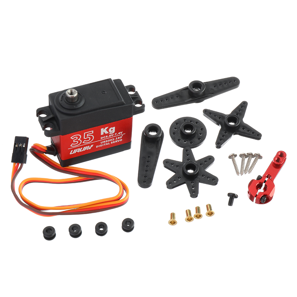 URUAV URS002 180deg 35KG Digital Metal Gear Servo Waterproof CNC For RC Car Models/Quadcopter/Helicopter/Robot/Intelligent Robot Arm