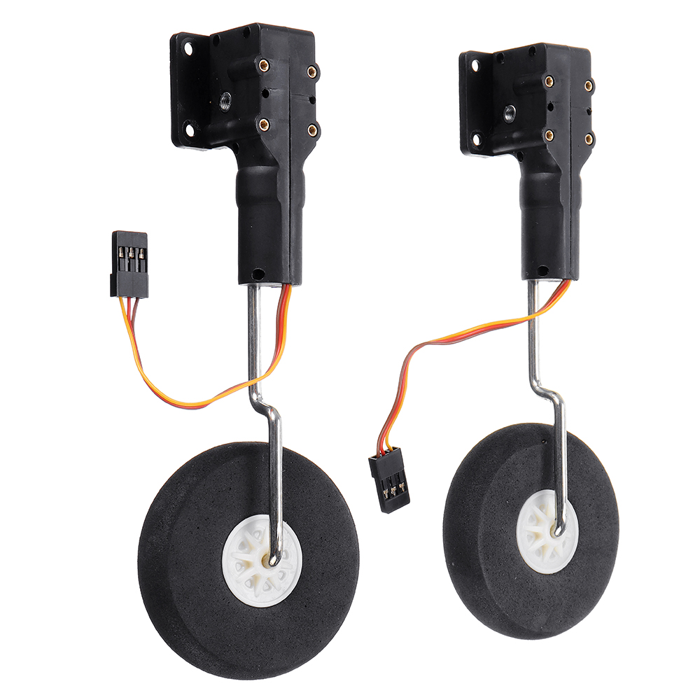 Metallic Worm-type Electronic Retractable Landing Gear for Small Real Electric Fixed-wing RC Aircraft Airplane