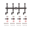 4PCS Orlandoo Hunter Two Stage Shocks Damper ME5-280 for 1/32 1/35 RC Car Vehicles Model