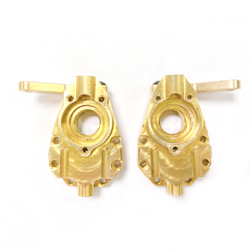 2pcs Brass Front Axle Steering Cup For 1/10 Trx4 Rc Car Crawler Truck Upgraded Spare Parts
