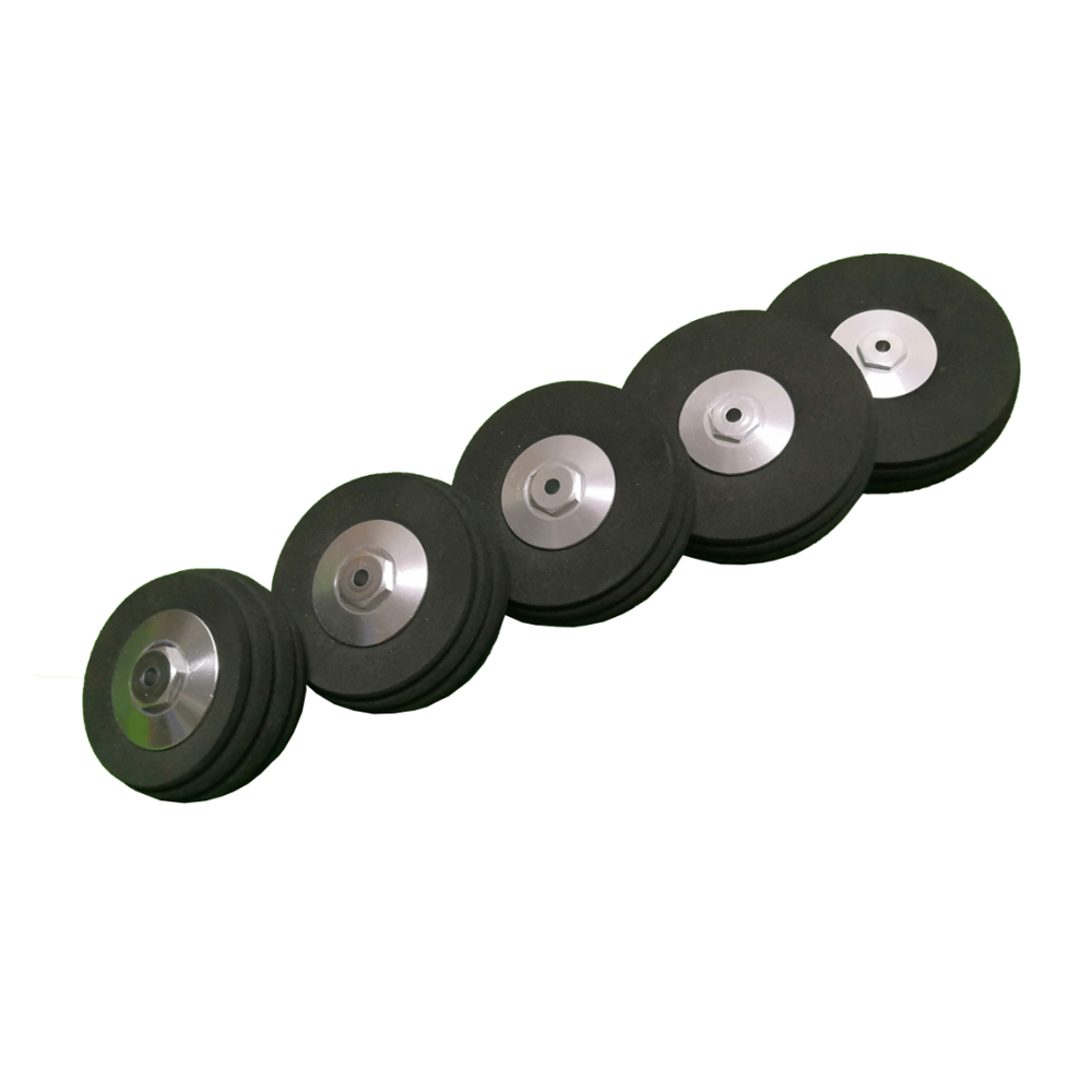 50mm/58mm/63mm/70mm/76mm EVA Rubber Simulation Tire Wheel Aluminum Hub For RC Airplane Fixed-wing RC Racer Drone