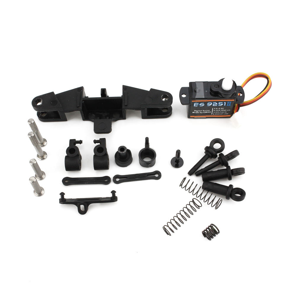 EMAX Intercepter FPV RC Car Front Wheel Shock Steering Servo Suspension Parts Kit for 1/24 Vehicles Model