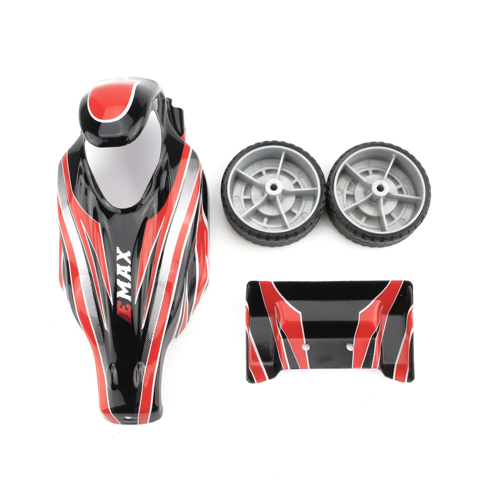 EMAX Intercepter FPV RC Car Body Shell+Tail Wing+Wheels for 1/24 Vehicles Model Spare Parts