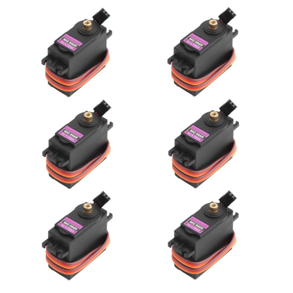 6PCS MG996R Metal Gear Digital High Torque Servo 55g For RC Airplane