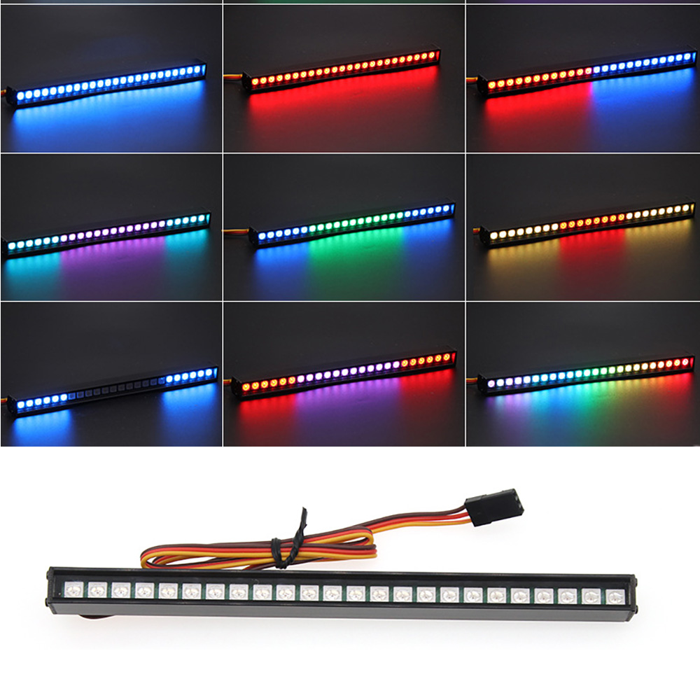 Colorful LED Head Light For TRX4 SCX10 90046 D90 RC Car Vehicle Parts