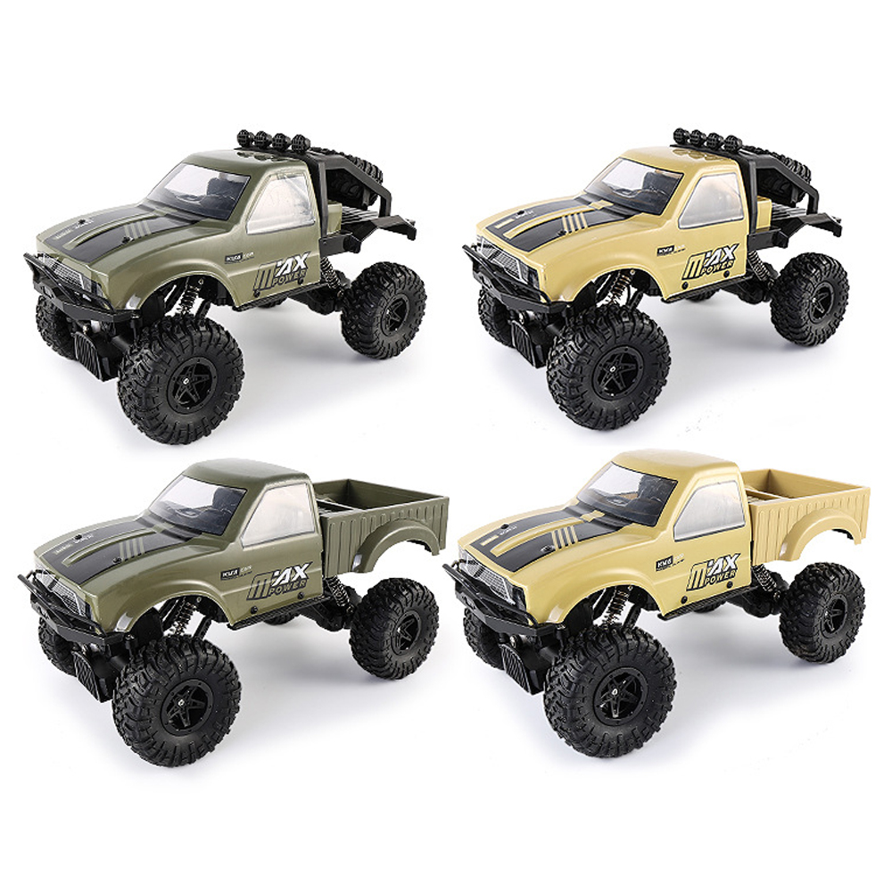 RBR/C RLB-924 1/16 Half RC Car Pickup Crawler with Remote Control 2.4G 4WD RTR Off-Road Off Road RC Vehicle Model