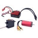 SURPASS HOBBY KK 2040 Brushless Motor 3900KV 35A Brushless ESC 17G Metal Gear Digital Servo for 1/16 1/18 Model RC Car Parts