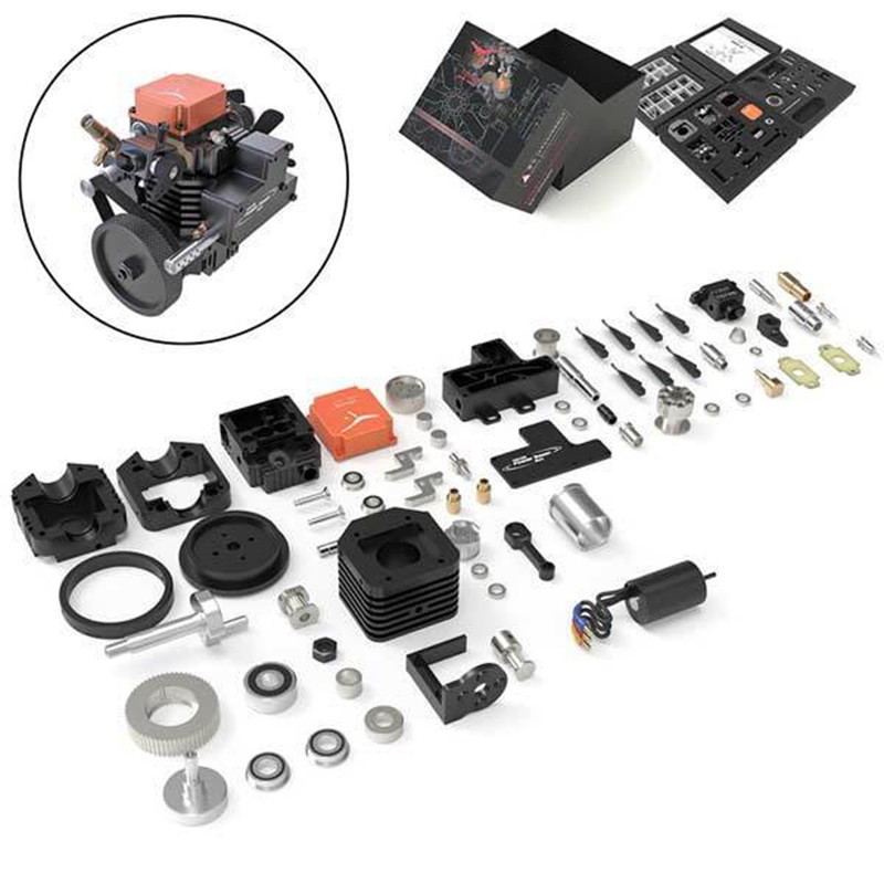 Toyan FS S100AC RC Engine DIY Kit Four-Stroke Methanol Engine for 1:10 1:12 1:14 RC Car Boat Plane RC Vehicles