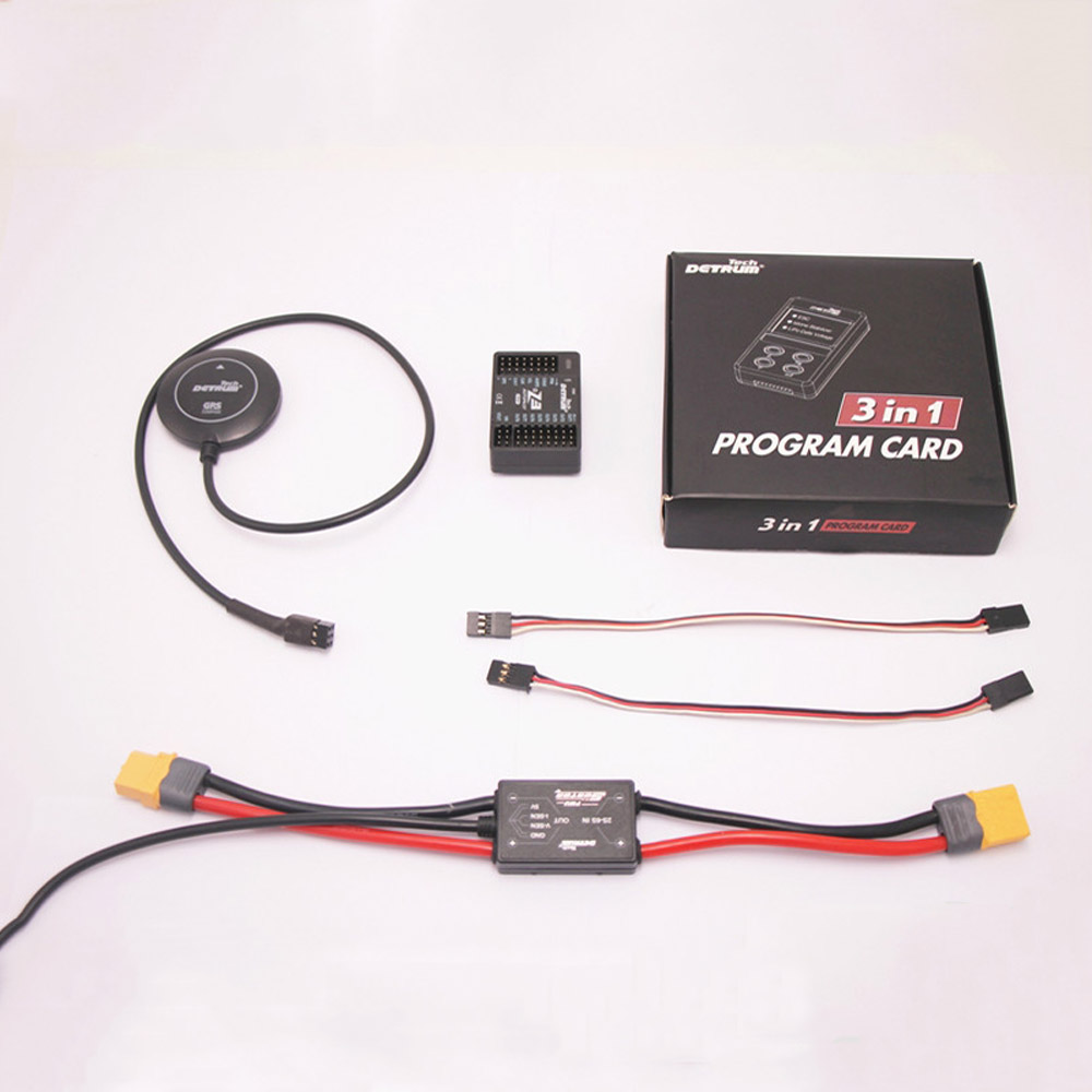 Detrum Z3-FPV FPV Aircraft Flight Control Built-in OSD With 3-in-1 Programming Card GPS & PMU for FPV RC Drone Airplane