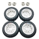 4PCS RBR/C 12MM Connector Upgraded RC Car Wheel Tire Vehicle Parts Sliver For WPL B14 B24 C14 C24 C34 C44  MN D90 91 96 99 99S RC Car